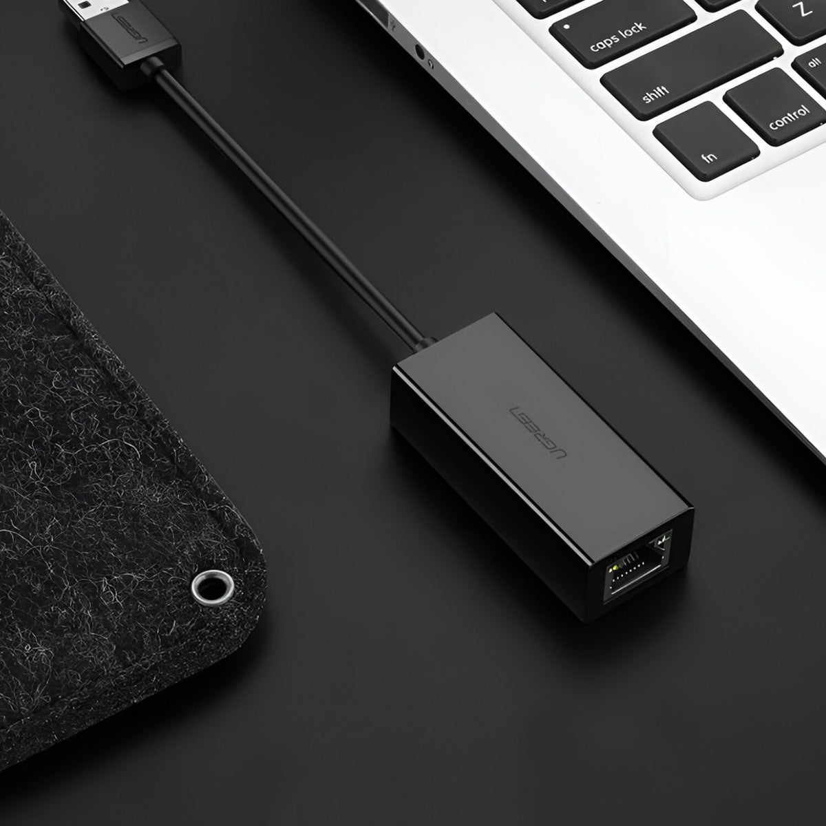UGREEN CM111 USB3.0 to RJ5 Gigabit Ethernet Adapter - Black