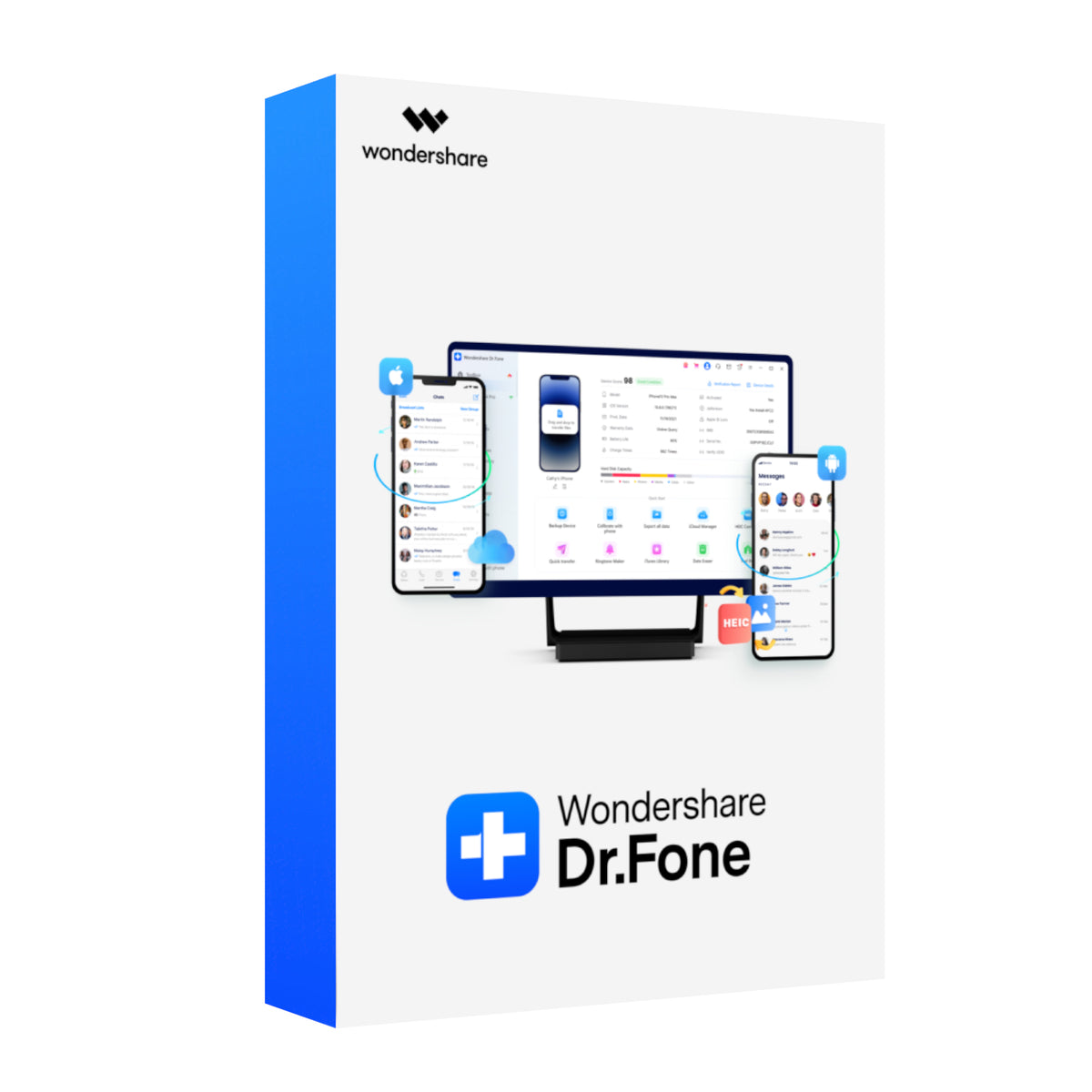 Wondershare Dr.Fone - Full Toolkit for Windows (Digital Annual License | Unlimited devices | 1 PC)