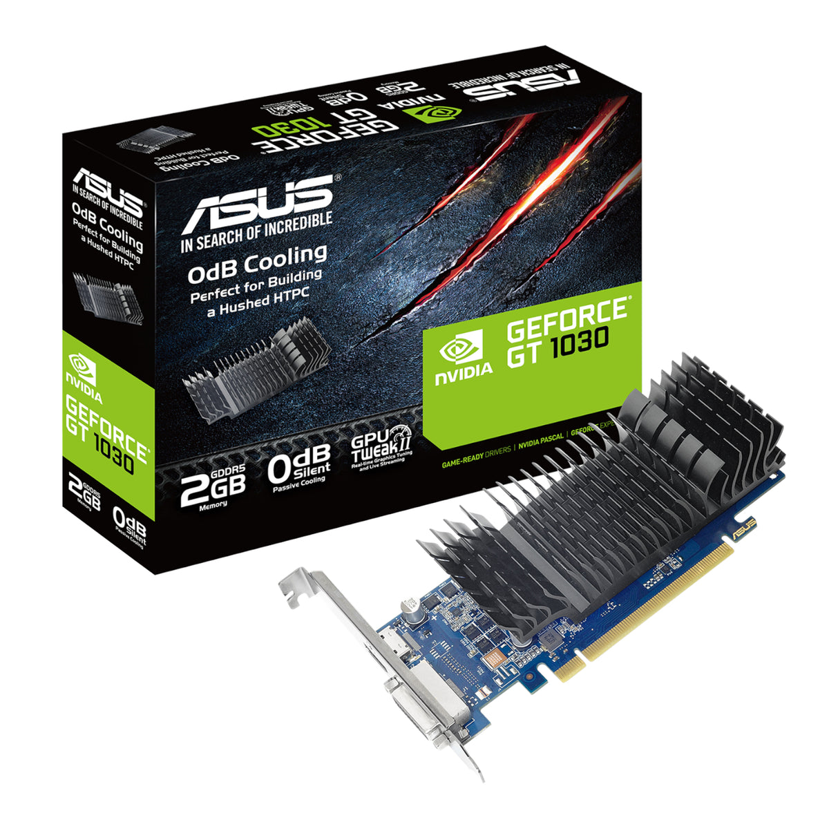 Asus GT1030-SL-2G-BRK NVIDIA GeForce GT 1030 2 GB GDDR5 Graphics Card