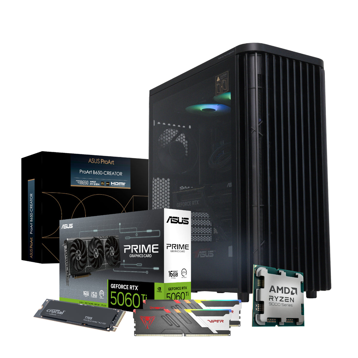 PCBuilder Ryzen 7 9700X MONET Windows 11 Creator PC