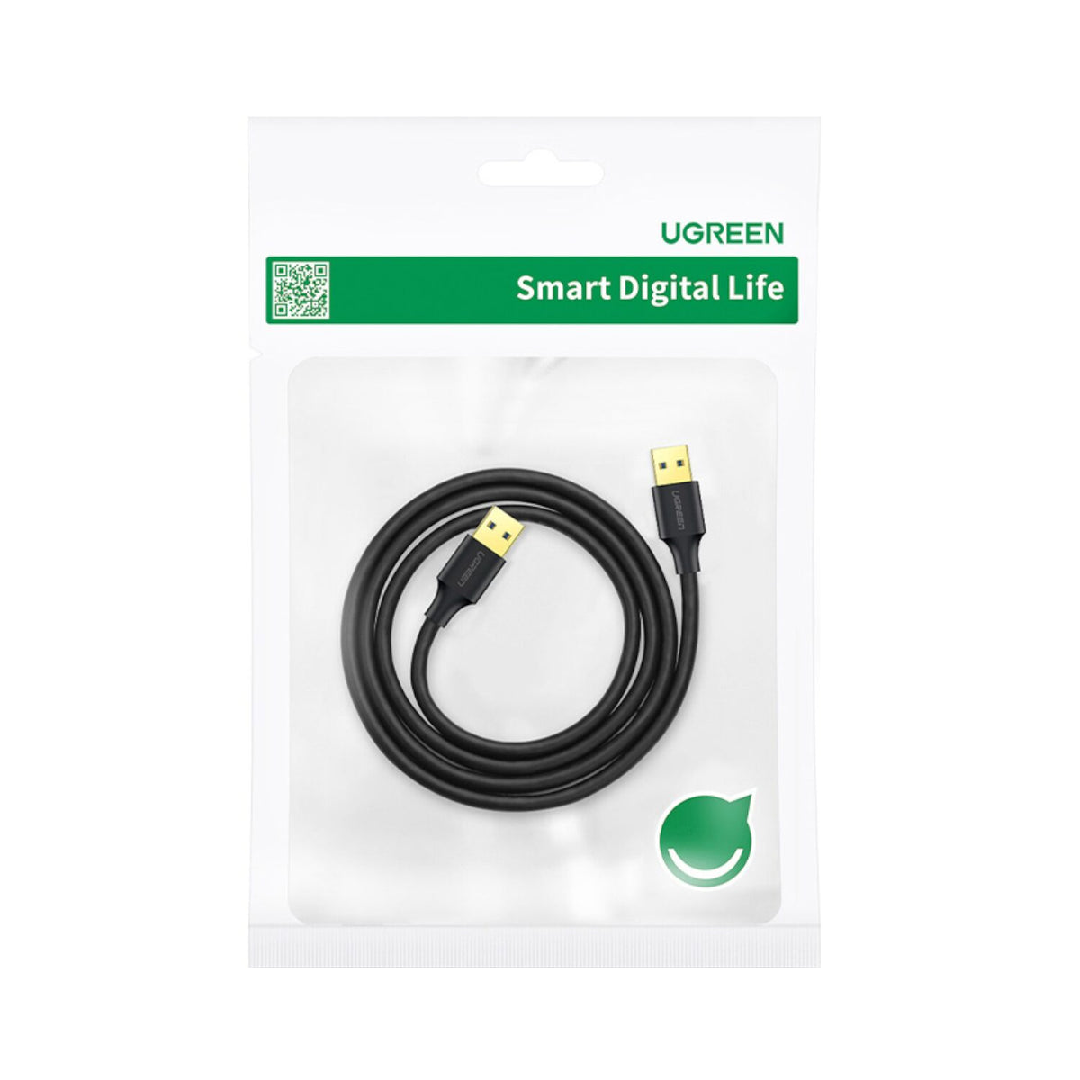 UGREEN USB 3.0 Male to Male Cable, with 5Gbps Data Transfer - 1m