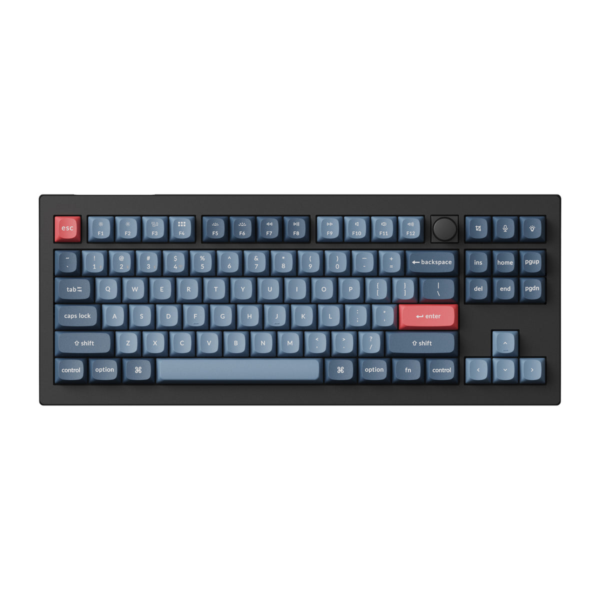 Keychron V3 Max QMK/VIA 80% Wireless Custom Mechanical Keyboard (Red Switch) – Carbon Black